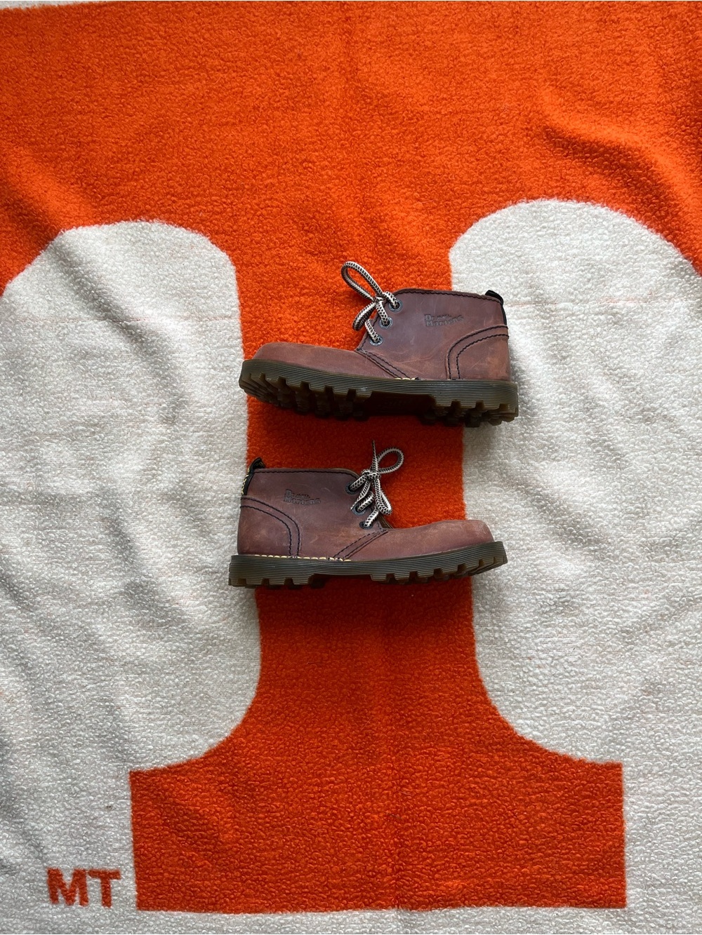 Kids Brown Lace-Up Leather Ankle Boots - [Brand Unspecified]